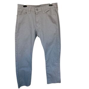 Levis 513 Jeans Mens 32x30 Gray Straight Leg Casual Denim